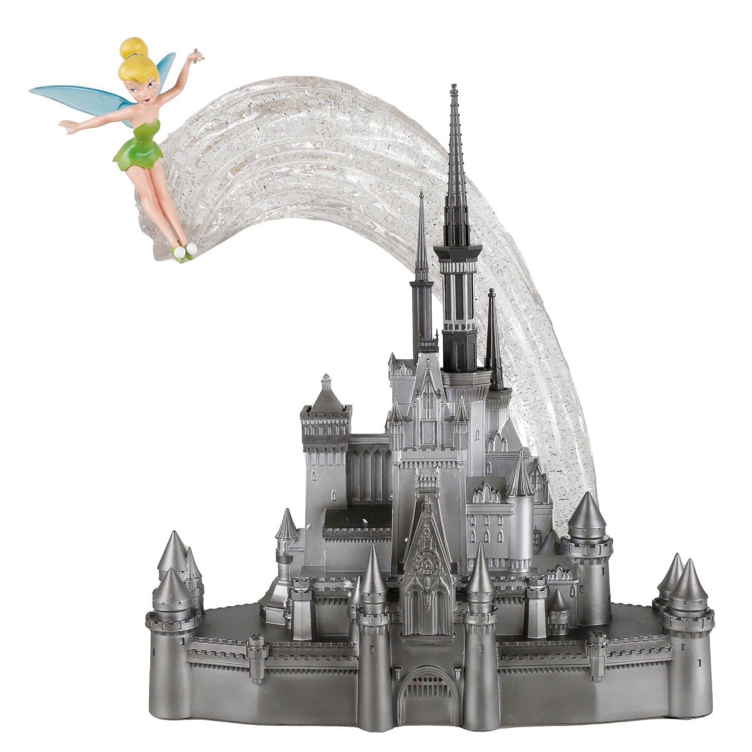 Disney Castle with Flying Tinker Bell 100 Years of Wonder