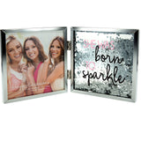She Was Born To Sparkle Sentiment Frame