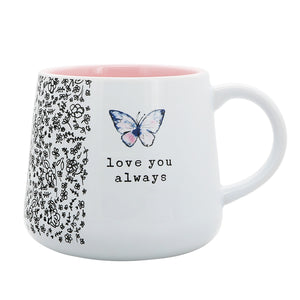 Love You Always 18 Oz. Butterfly Mug