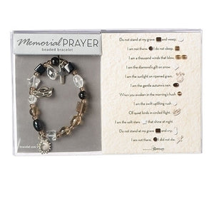 Memorial Prayer Beaded Bracelet