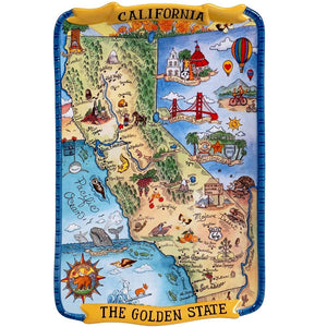 California State Large Rectangular Platter