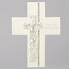 First Holy Communion Wall Cross with Silver Scroll