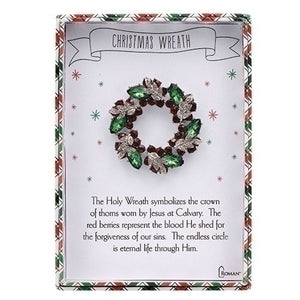 Christmas Wreath Story Pin