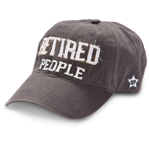 Retired People Dark Gray Adjustable Baseball Hat