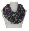 Holiday Theme Santa, Reindeer, Snowman, Gingerbreadman Infiniity Scarf
