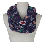 Holiday Theme Santa, Reindeer, Snowman, Gingerbreadman Infiniity Scarf
