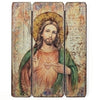 Sacred Heart Wood Panel by Joseph Studio