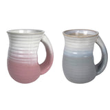 Pink Gray Cozy Handwarmer Mug