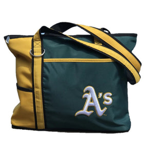 Oakland Athletics A's Carryall Tote Bag with Embroidered Logo