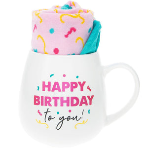 Happy Birthday To You 15.5 oz Mug and Sock Set
