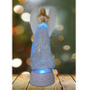 10.5" Color Changing LED Light Up Glitter Swirling Angel Holding Star