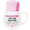 Daughter You Are Beautiful Inside And Out15.5 oz Mug and Sock Set