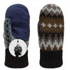 Bernie Mittens in Brown and Blue