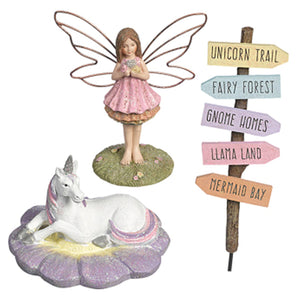 Magical Fairy, Unicorn, Sign, Set of 3