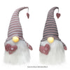17" Valentine Gnome Plush with LED  Light Up Nose