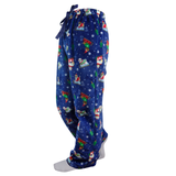 Sledding Dog Velvety Fleece Women's PJ Bottoms Pajamas Pants