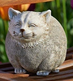 7.25" Chubby Cat Garden Statue