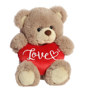 8" Love Brown Bear Plush Stuffed Animal