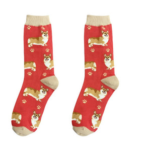 Corgi Dog Happy Tails Socks