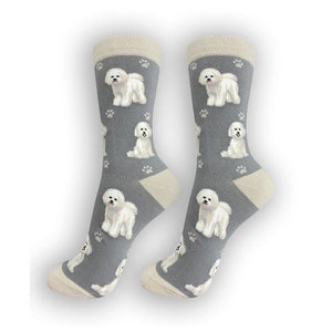 Bichon Dog Happy Tails Socks