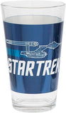 Vandor Star Trek 2-Piece 16-Ounce Laser Decal Glass Set