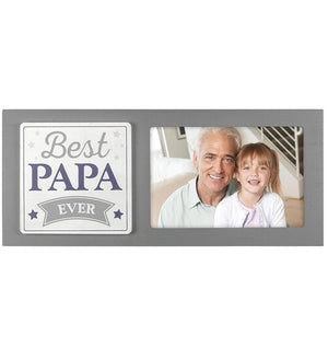Best Papa Ever Picture Frame Holds 4" x 6" Photo