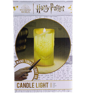 Harry Potter Hogwarts Crest Candle Light with Magical Wand Remote