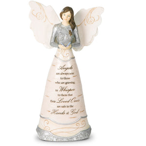 Angels Are Always Near Sympathy Memorial Angel Figurine 9"