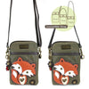CHALA CELLPHONE CROSSBODY HANDBAG FOX