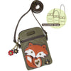 chala cellphone crossbody handbag fox