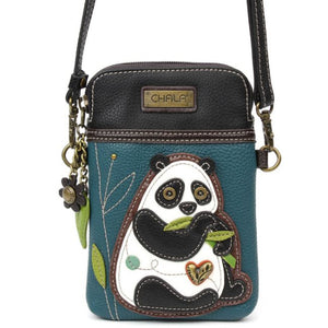 Chala Cellphone Crossbody Handbag Turquoise New Panda