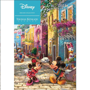 Disney Dreams Collection by Thomas Kinkade Studios: 12-Month 2024 Monthly Pocket
