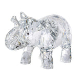 Acrylic Elephant with Trunk Up Figurine