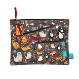 Allen Designs Crazy Cats Zip Pouch (Large)