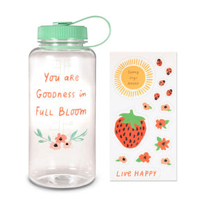 Hallmark Goodness in Full Bloom Water Bottle With Stickers, 32 oz.