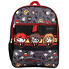 Harry Potter Chibi 5-Piece Backpack Set with Lunch Bag, Utility case, Rubber keychain & Mini Waterbottle