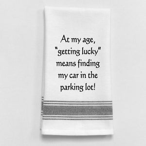 Wild Hare "At My Age Getting Lucky" Towel