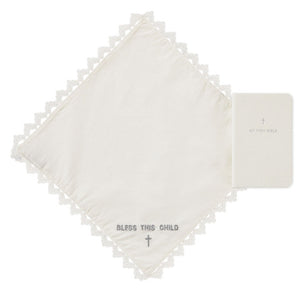 Hallmark Commemorative Handkerchief and First Bible Set