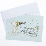Snoopy Skating Happy Holidays Classic Holiday Boxed Card
