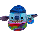 Squishmallow Disney Stitch Wearing Beanie and Tie Dye 8" Stuffed Plush by Kelly Toy