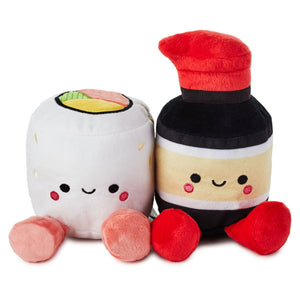 Hallmark Better Together Sushi and Soy Sauce Magnetic Plush, 6.75"