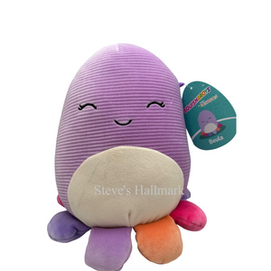 Squishmallow Beula the Purple Octopus Corduroy 5" Stuffed Plush by Kelly Toy