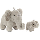 Hallmark Big and Little Elephant Singing Stuffed Animals With Motion, 8"