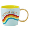 Hallmark Birthday Vibes Blue Rainbow Giant Mug, 67 oz.
