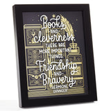 Hallmark Harry Potter™ Friendship and Bravery Hermione Granger™ Framed Quote Sign, 8" x 10"