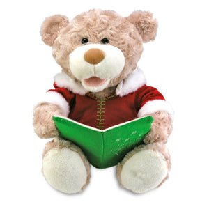 Cuddle Barn 10" Storytime Teddie Reads "Twas the Night Before Christmas"