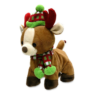 Cuddle Barn 10" Rock & Roll Rider Reindeer Trots and Shakes, Plays "Sleigh Ride"