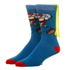 Super Mario Crew Socks with Cape