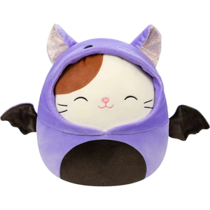 Halloween Squishmallow Cam the Cat in Purple Bat Costume 12" Stuffed Plush by Kelly Toy