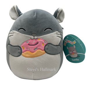 Squishmallow Grey Chinchilla with Donut I Got That 5" Stuffed Plush by Kelly Toy